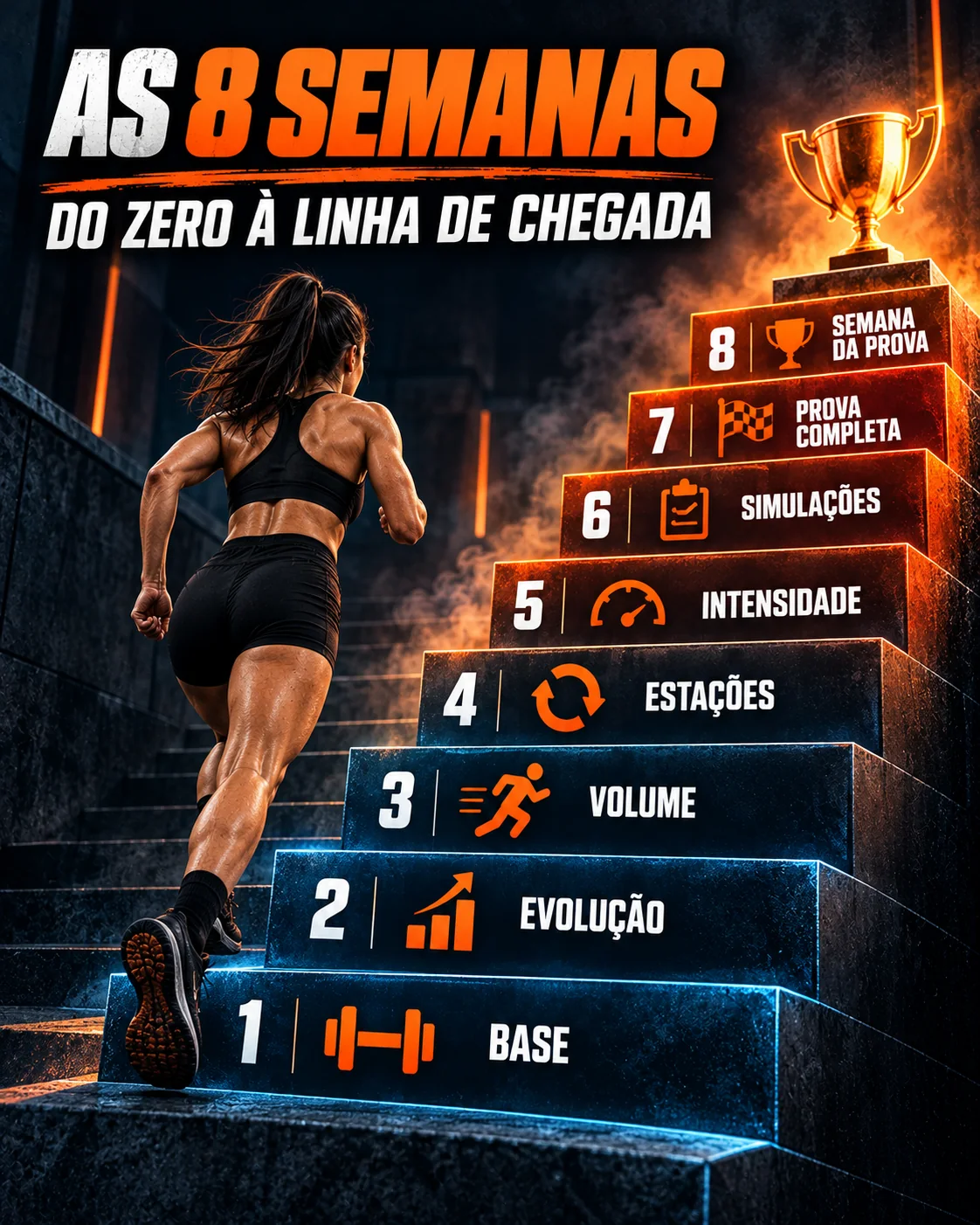 As 8 semanas do plano, do zero à linha de chegada